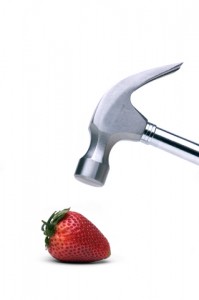 hammer and strawberry full sized