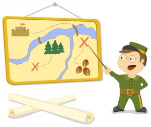 plan of attack cartoon soldier