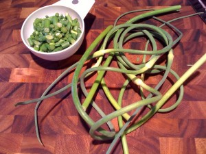 garlic scapes