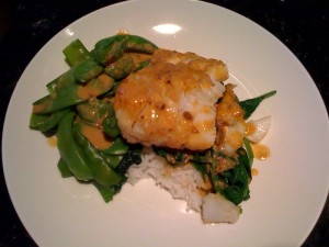 seared cod