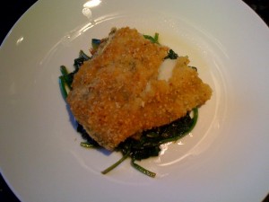 baked cod with lemon garlic spinach