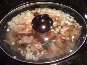 roasted chicken in crockpot