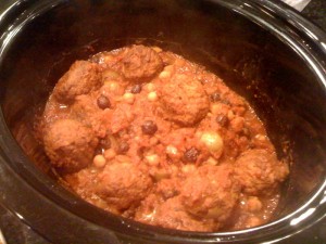 north african meatballs in crock pot