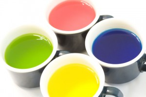 cups of dye